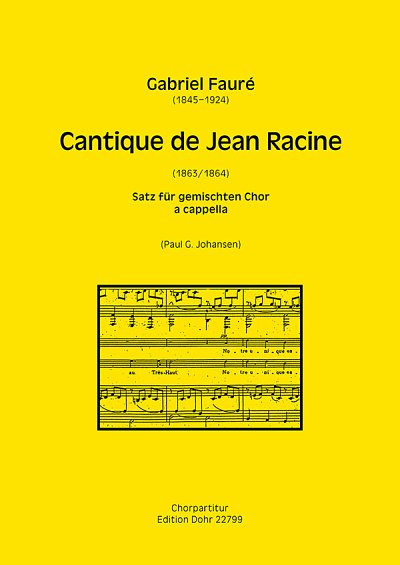 G. Fauré: Cantique de Jean Racine, GCh4 (Chpa)