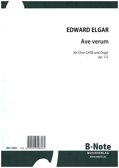 E. Elgar: Ave Verum op.1/2, GchOrg (Part.)