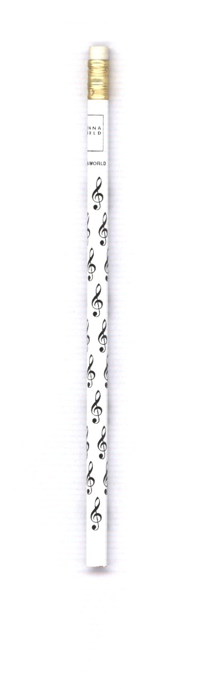 Bleistift - Violinschlüssel (weiß)