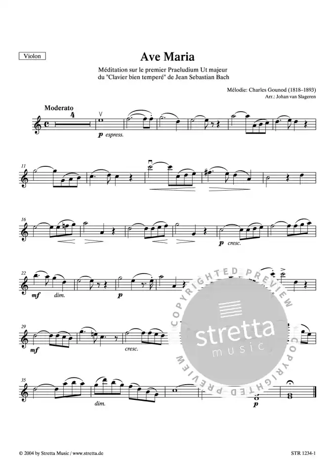 DL: C. Gounod: Ave Maria Meditation ueber das erste Praeludi (2)