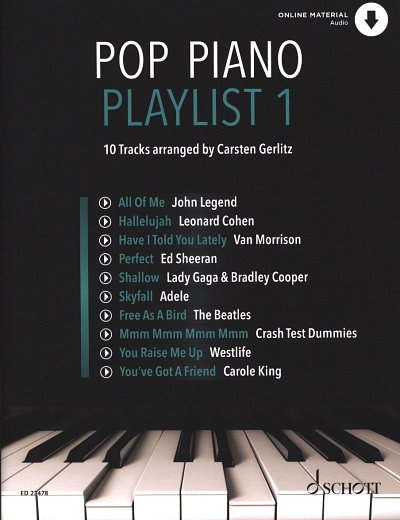 Pop Piano Playlist 1, Klav (+Audonl)