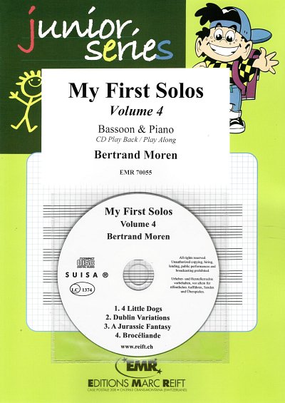 B. Moren: My First Solos Volume 4, FagKlav (+CD)