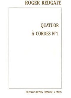 R. Redgate: Quatuor n°1, 2VlVaVc (Pa+St)