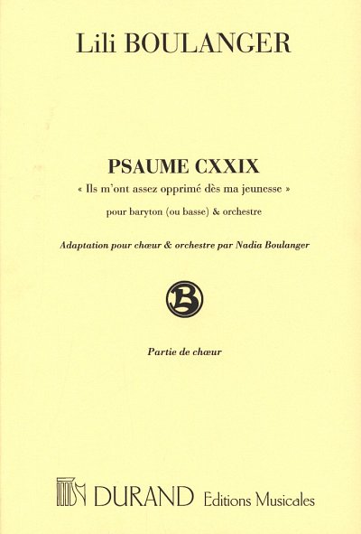 L. Boulanger: Psaume 129, GchOrch (Chpa)