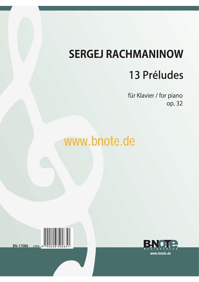 S. Rachmaninov: 13 Préludes für Klavier op. 32