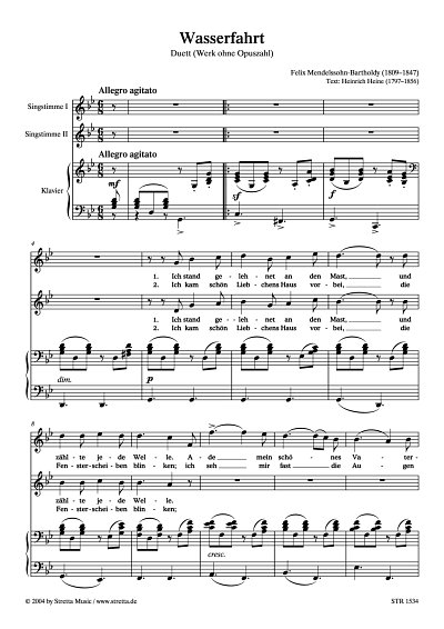DL: F. Mendelssohn Bartholdy: Wasserfahrt Duett