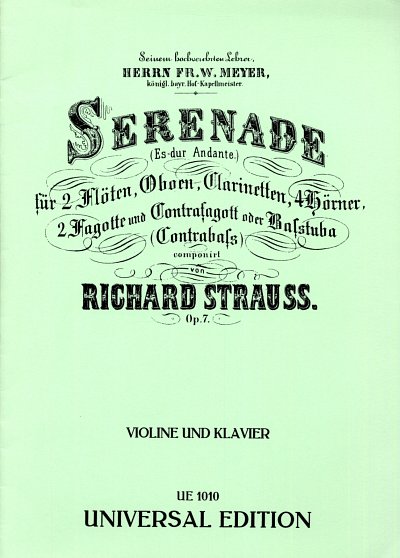 R. Strauss: Bläserserenade op. 7 