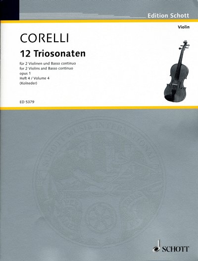 A. Corelli: 12 Triosonaten 4 op. 1, 2VlBc (Pa+St)
