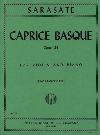 P. de Sarasate: Caprice basque op. 24, VlKlav (KlavpaSt)