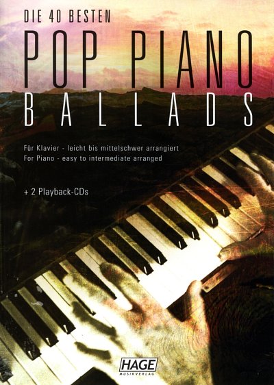 Die 40 besten Pop Piano Ballads 1, Klav;Ges (+2CDs)