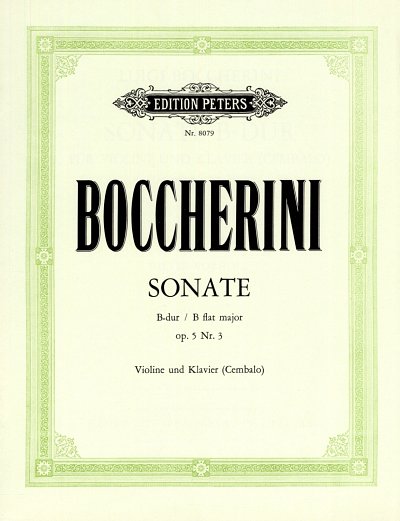 L. Boccherini: Sonate B Op 5/3