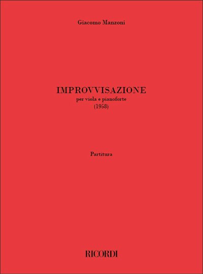 G. Manzoni: Improvvisazione