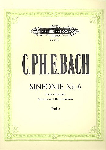 C.P.E. Bach: Sinfonie 6 E-Dur Wq 182/6