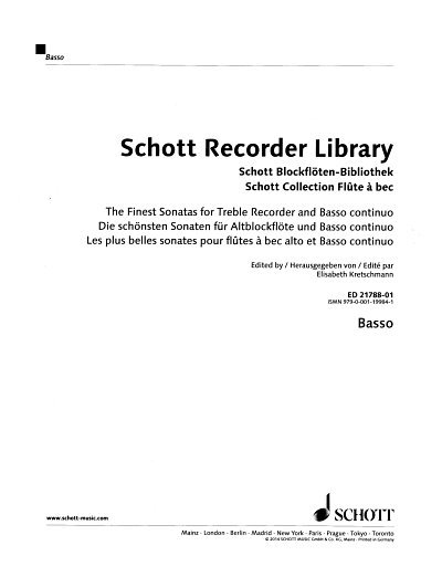 Schott Blockflöten-Bibliothek , ABlfBc