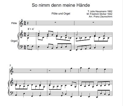DL: (Traditional): So nimm denn meine Hände, FlOrg (Par2St)