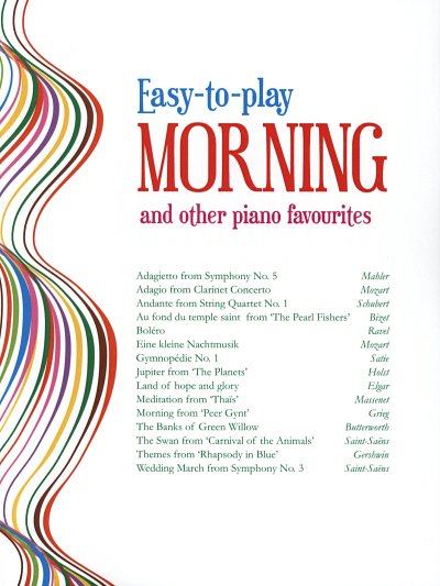 Easy-to-play Morning and other piano favourites, Klav