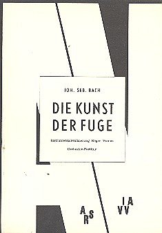 J.S. Bach: Kunst Der Fuge D-Moll Bwv 1080