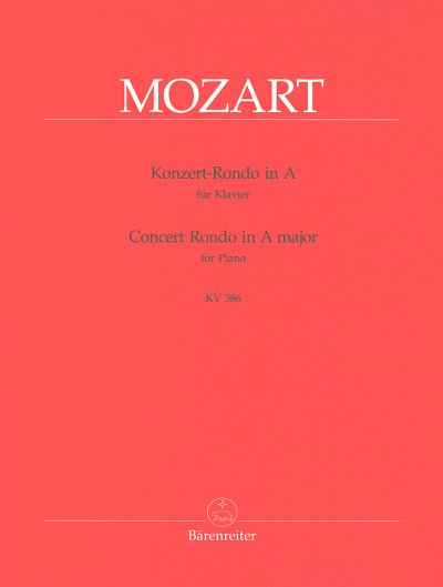 W.A. Mozart: Konzert-Rondo A-Dur KV 386, Klav
