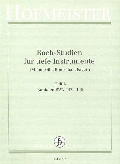 J.S. Bach: Bach-Studien für tiefe Instrumente