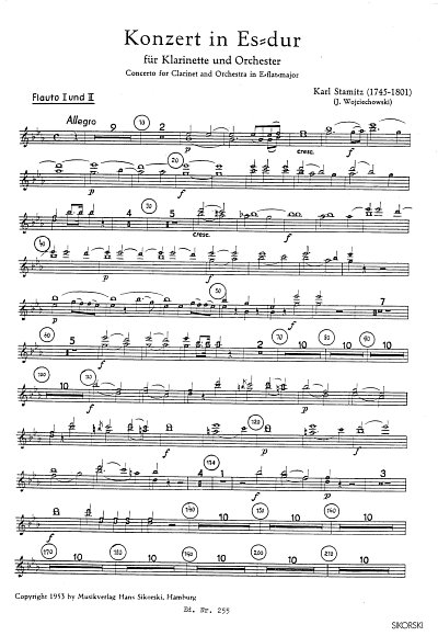 C. Stamitz: Konzert für Klarinette und Orchester Es-Dur