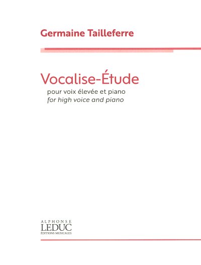 G. Tailleferre: Vocalise-Étude, GesHKlav