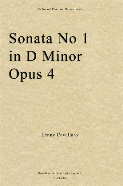Sonata No. 1 in D Minor, Opus 4 (Bu)