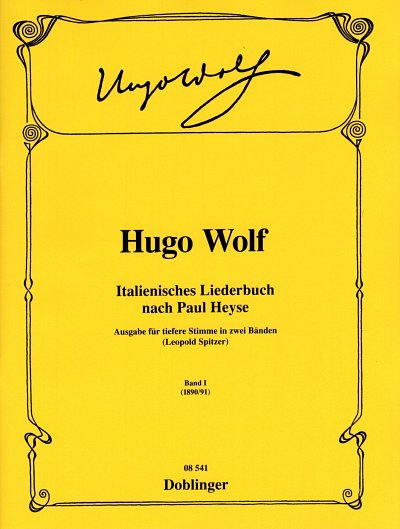 H. Wolf: Italienisches Liederbuch 1 (1-22) - tief, GesTiKlav