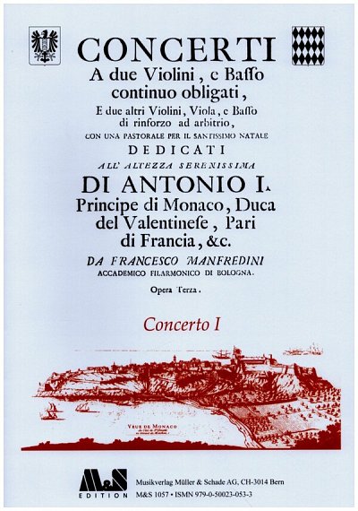 F. Manfredini: Concerto grosso op. 3/1 in F-D, StrBc (Part.)