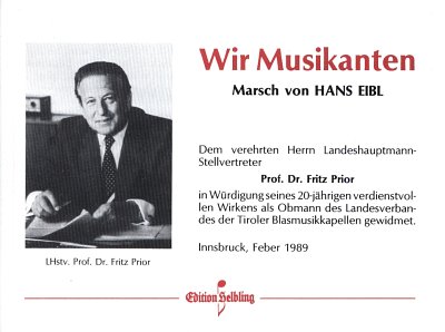 H. Eibl: Wir Musikanten, Blaso (Dir+St)