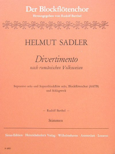 H. Sadler: Divertimento Nach Rumaenischen Volksweisen