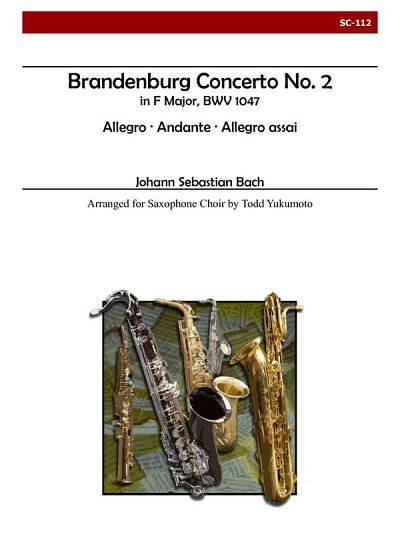 J.S. Bach: Brandenburg Concerto No. 2 For Sa, Saxens (Pa+St)