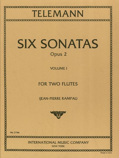 G.P. Telemann: Sonate Op. 2 Vol. 1 (Rampal), 2Fl (Sppa)