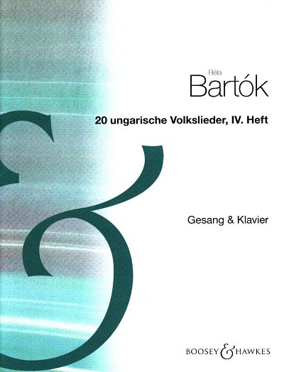 B. Bartók: 20 Hungarian Folksongs Vol. 4, GesMKlav