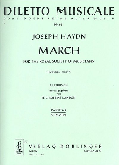 J. Haydn: March For The Royal Society Of Musicians Es-Dur Ho