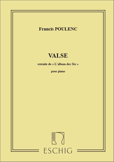 F. Poulenc: Valse Piano (Extrait De L'Album Des Six )