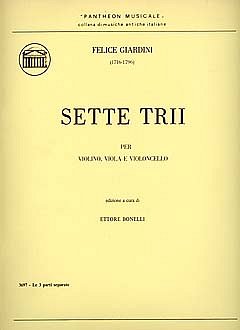 Sette Trii per Violino, Viola e Violoncello, VlVlaVc (Part.)