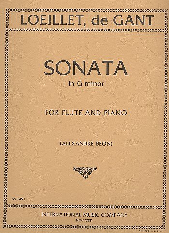 J. Loeillet de Gant: Sonata in g minor, FlKlav (KlavpaSt)