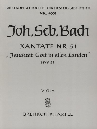J.S. Bach: Jauchzet Gott in allen Landen BWV 51 (Vla)