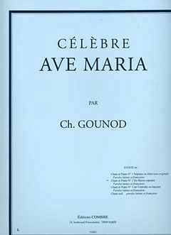 C. Gounod: Ave Maria n°1 bis (Bu)