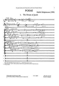 Poemi For Violin And String Orchestra (Full Score) (Part.)