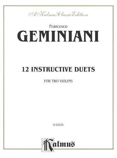 Twelve Instructive Duets, Viol