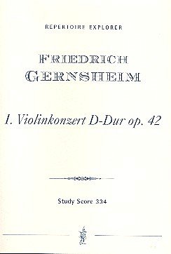 F. Gernsheim: Konzert  D-Dur Nr.1 op.42 für, VlOrch (Stp)
