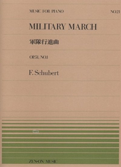 F. Schubert: Militär-Marsch op. 51/1 D 733 21, Klav
