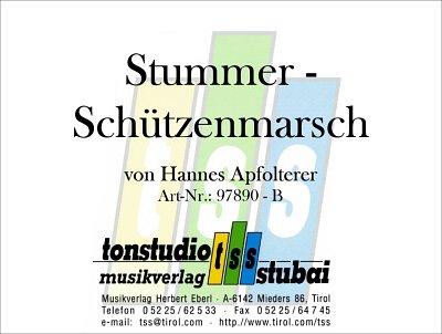 H. Apfolterer: Stummer-Schützenmarsch, Blaso (Dir+St)