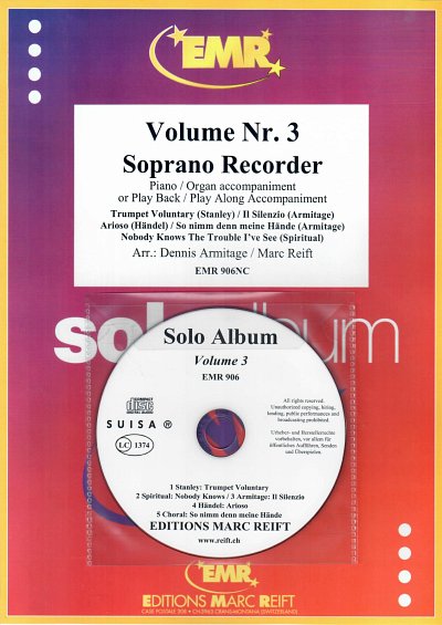 D. Armitage: Solo Album Volume 03, SblfKlav/Org (+CD)