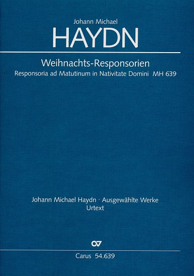 M. Haydn: Weihnachts-Responsorien, Gch2VlBc (Part.)