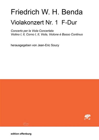 F.W.H. Benda: Violakonzert Nr. 1, F-Dur (Part.)