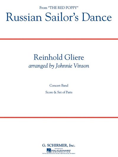 R. Glière: Russian Sailor's Dance, Blaso (Pa+St)