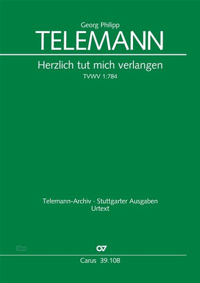 DL: G.P. Telemann: Herzlich tut mich verlangen g-Moll TV (Pa