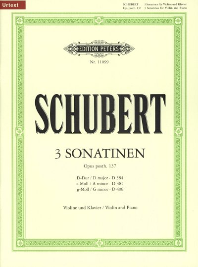 AQ: F. Schubert: Drei Sonatinen op. 137 D 384, VlKl (B-Ware)